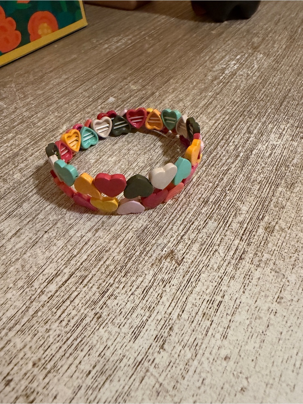 Set of 2 Stretchy Heart Bracelets
